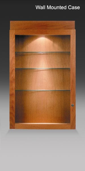 Wood Wall Display Cases